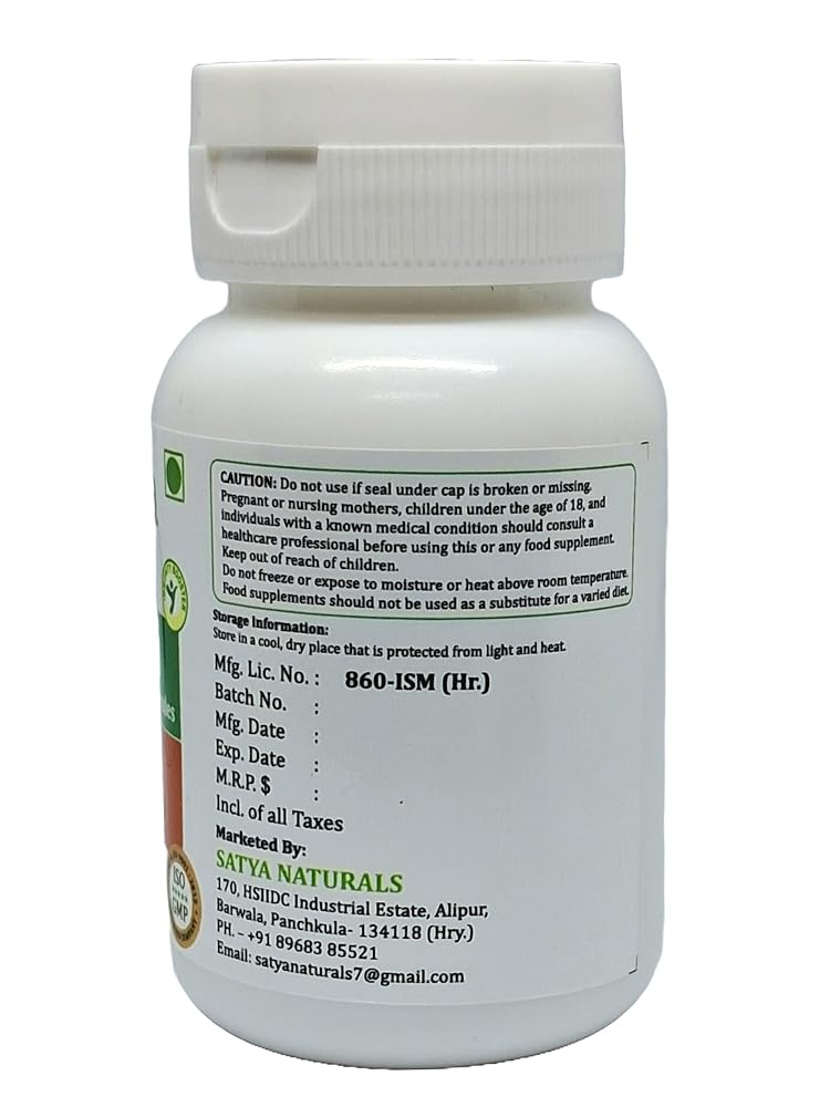Satya Naturals Bhringraj Forte Capsules 500 mg. 60 Veg. Capsule