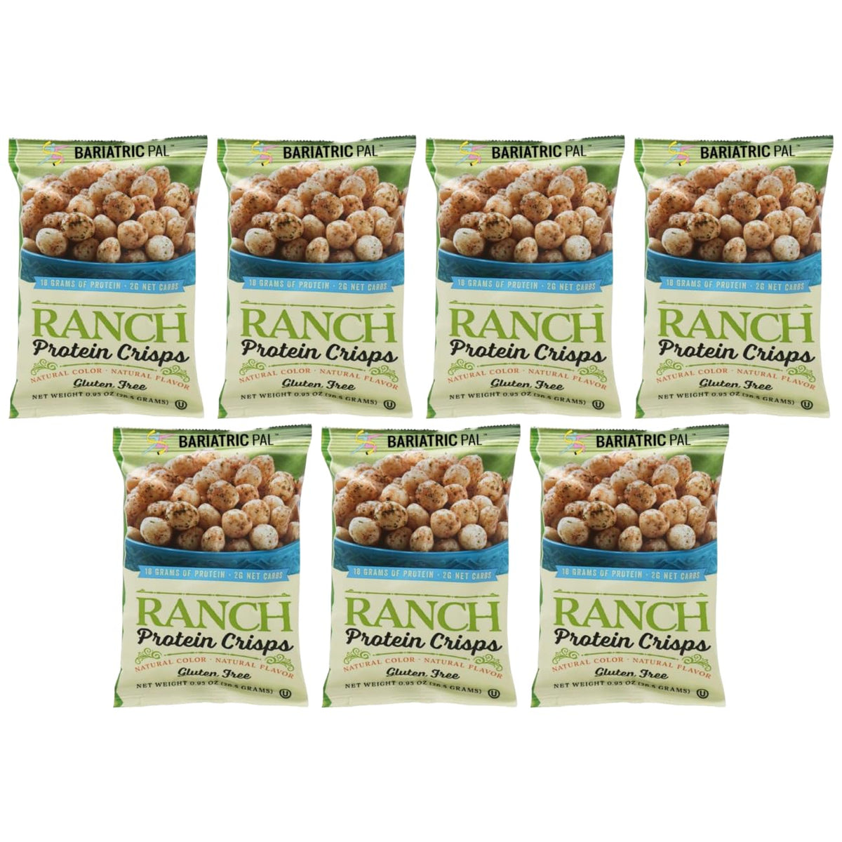 BariatricPal Protein Crisps Ranch - 7 Bags