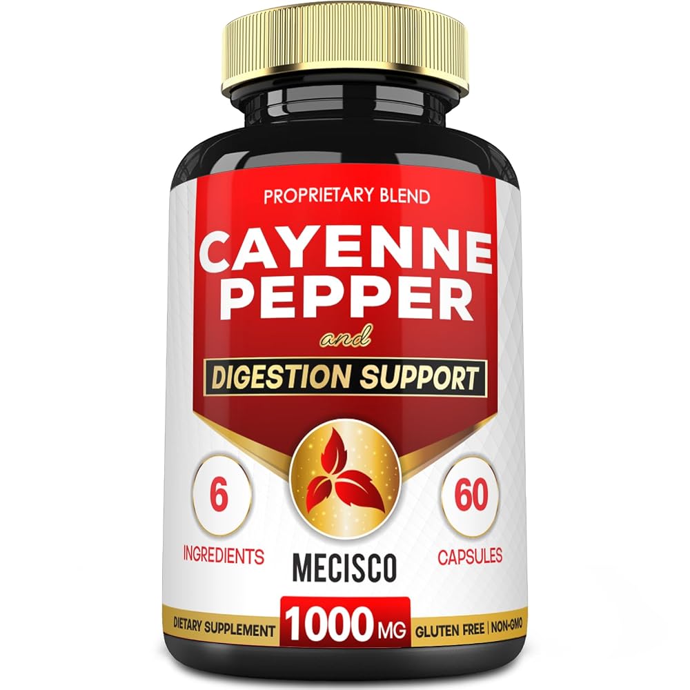 Mecisco Cayenne Pepper Capsules_60 210 Caps_300mg