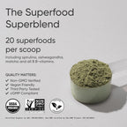 Sports Research® Organic Greens Superfood Powder w/Spirulina