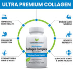 Crystal Peaks Nutrition Collagen Peptide Pill Types I-X - 90 Capsules - image 3