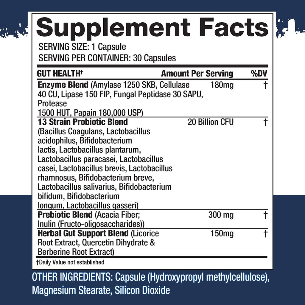 Gaspari Nutrition Proven Gut Health Probiotics - 30 Capsules - image 2