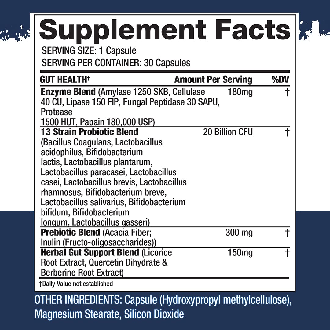 Gaspari Nutrition Proven Gut Health Probiotics - 30 Capsules - image 2