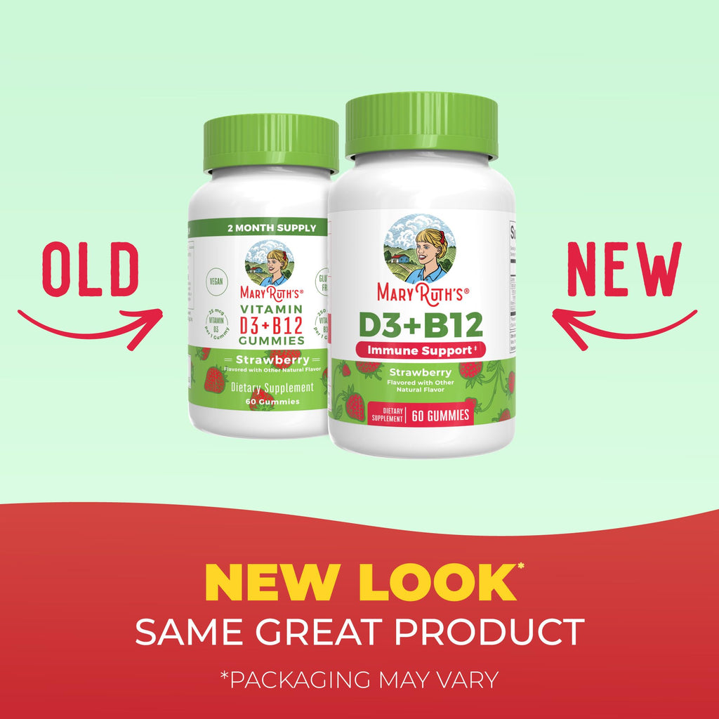 MARYRUTH'S Vitamin D3 + B12 Gummies for Bone Health - 60 Gummies - image 2