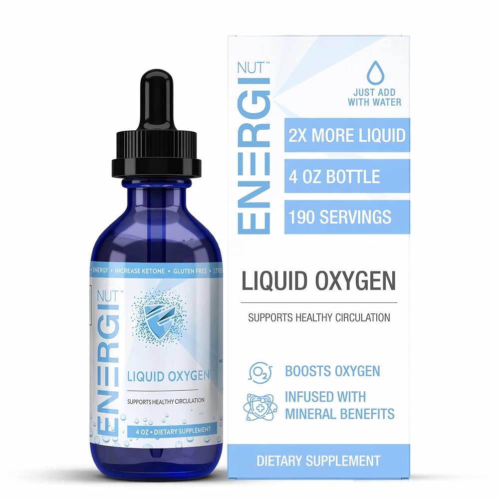 ENERGI NUT Liquid Oxygen Drops Supplement - 4 fl oz