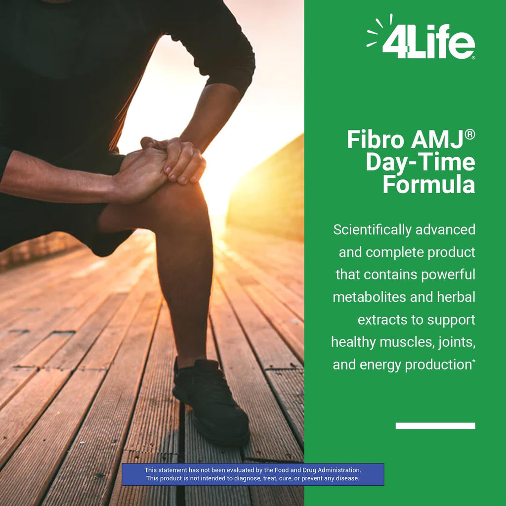 4Life Fibro AMJ Day Mobility Support with Glucosamine MSM - 90 Capsules - image 3