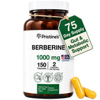 PRISTINE'S Berberine 1000mg Supplement Capsules - 150 Count