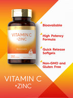 Carlyle Vitamin C with Zinc - 250 Softgels - image 3