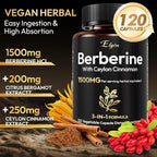 LSOIUX Berberine Supplement with Ceylon Cinnamon & Citrus Bergamot - image 3