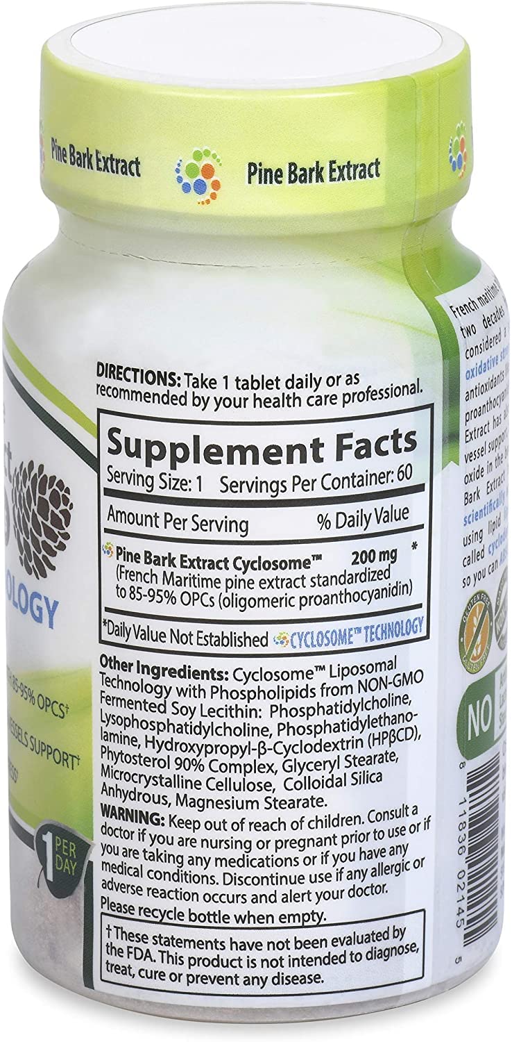 Nature's Essentials Pine Bark Extract 200mg - 60 Tablets - image 3