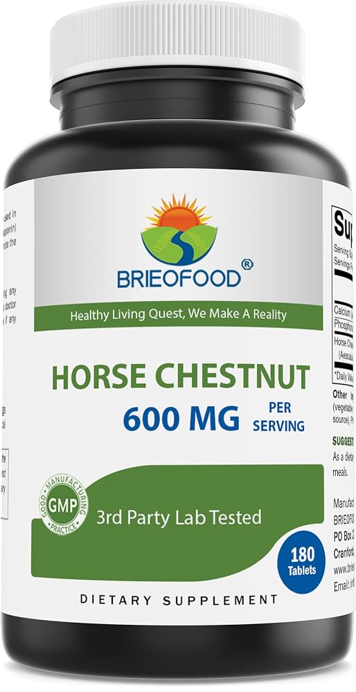 Brieofood Horse Chestnut Extract 600 mg - 180 Tablets