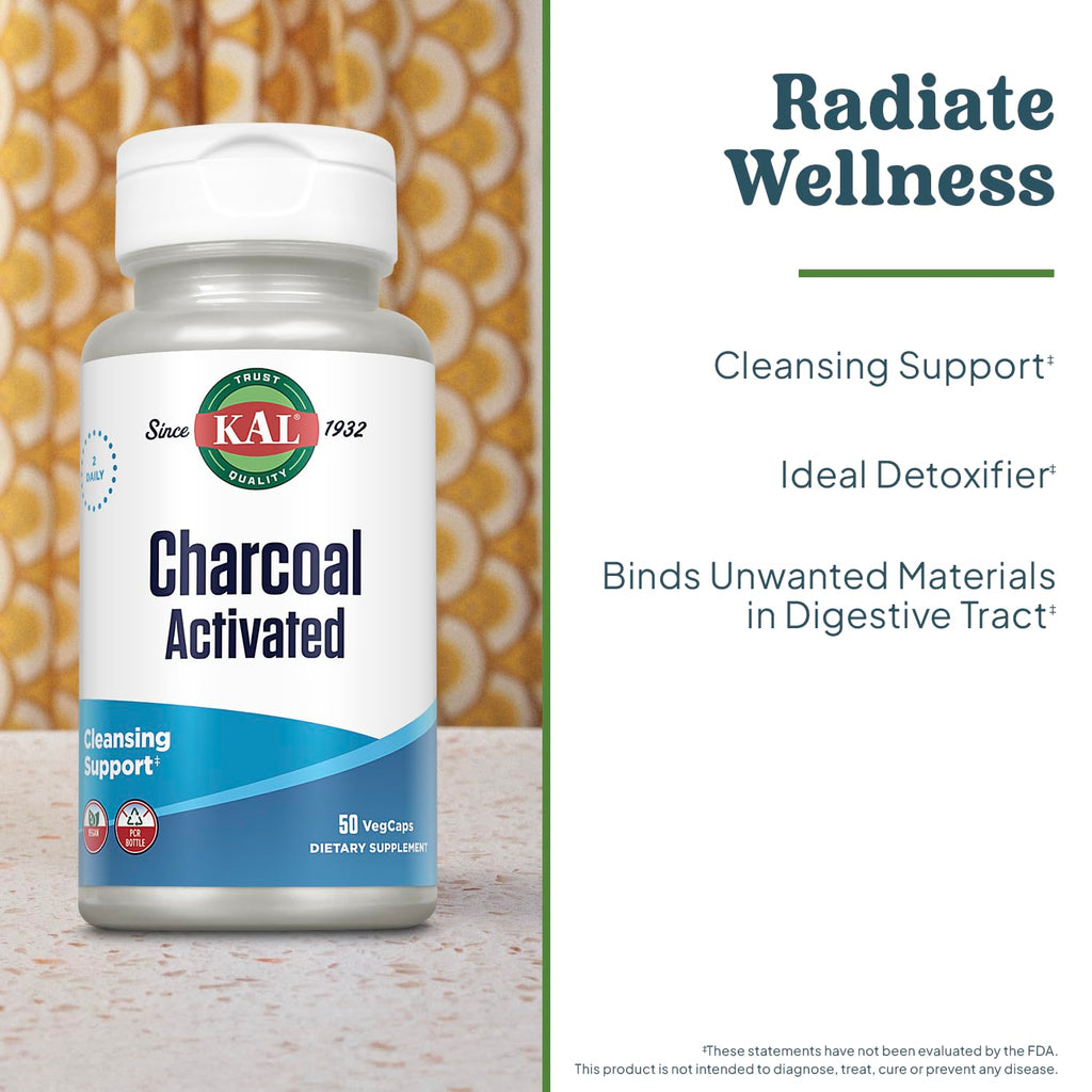 KAL Charcoal 280mg - 50 Capsules - image 3