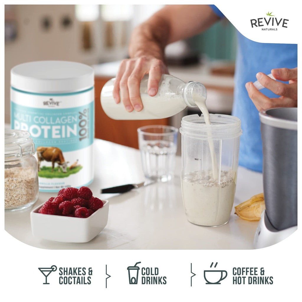 Revive Naturals Multi Collagen Hydrolyzed Protein Powder (16oz)