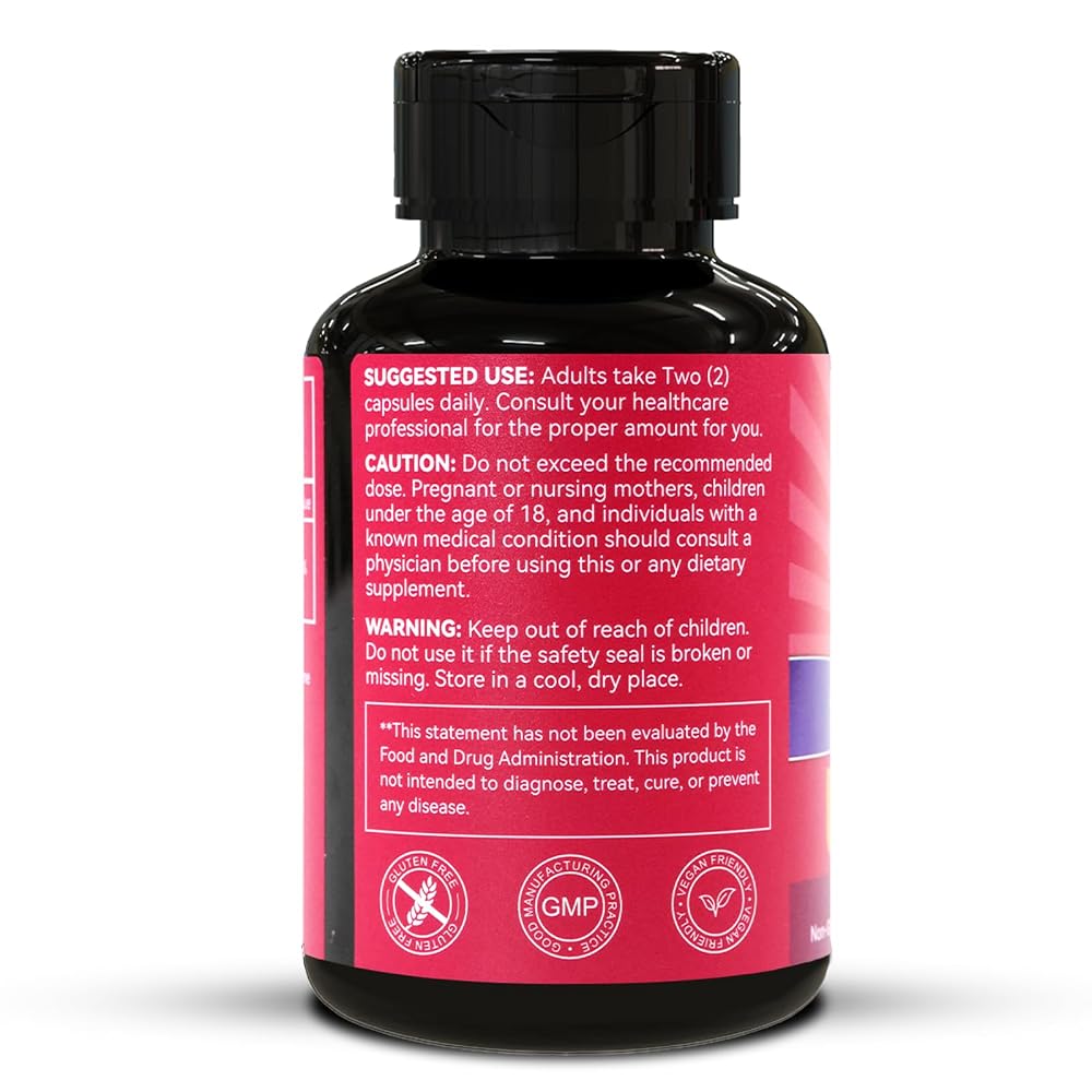 EAZGOO Magnesium Citrate 1250mg Calm & Relaxation - 120 Capsules - image 8