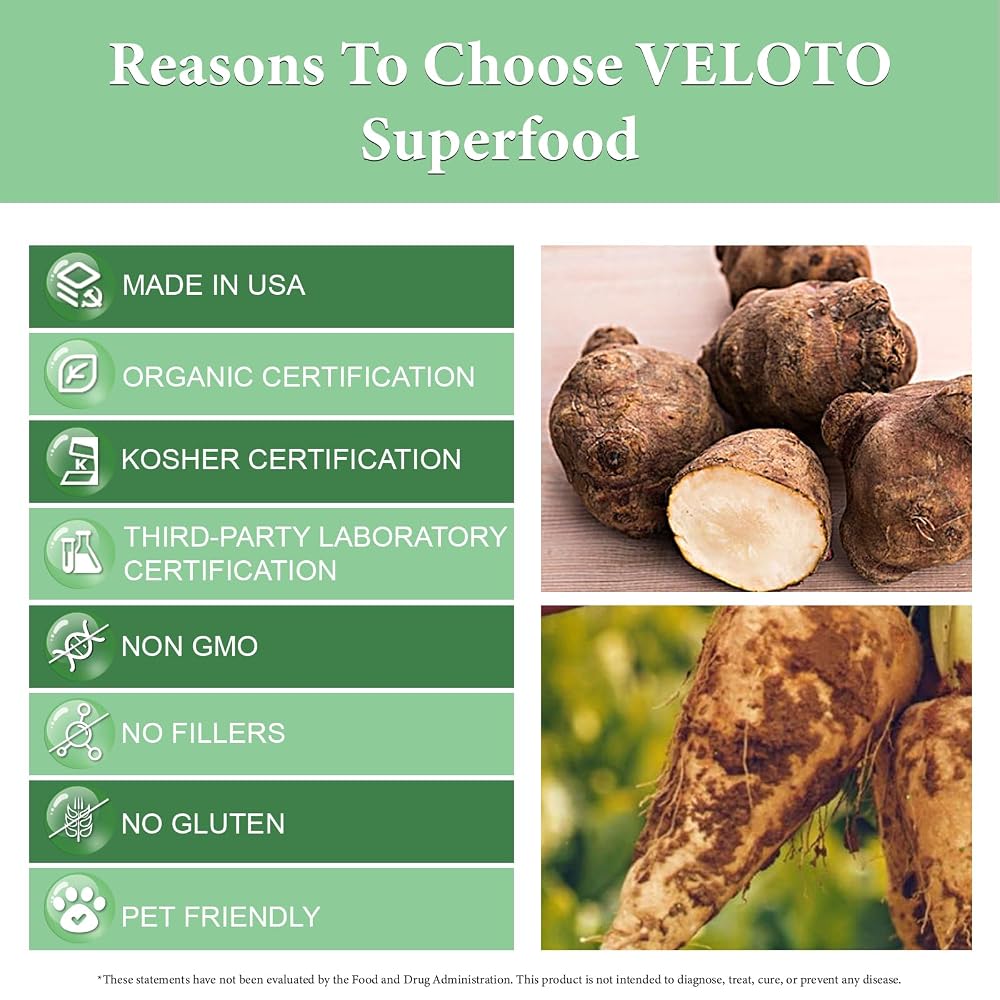 VELOTO Organic Inulin Powder Prebiotic Fiber - 2.2 lb - image 4