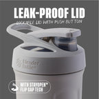 BlenderBottle Sport Flip Stainless Steel Shaker Bottle