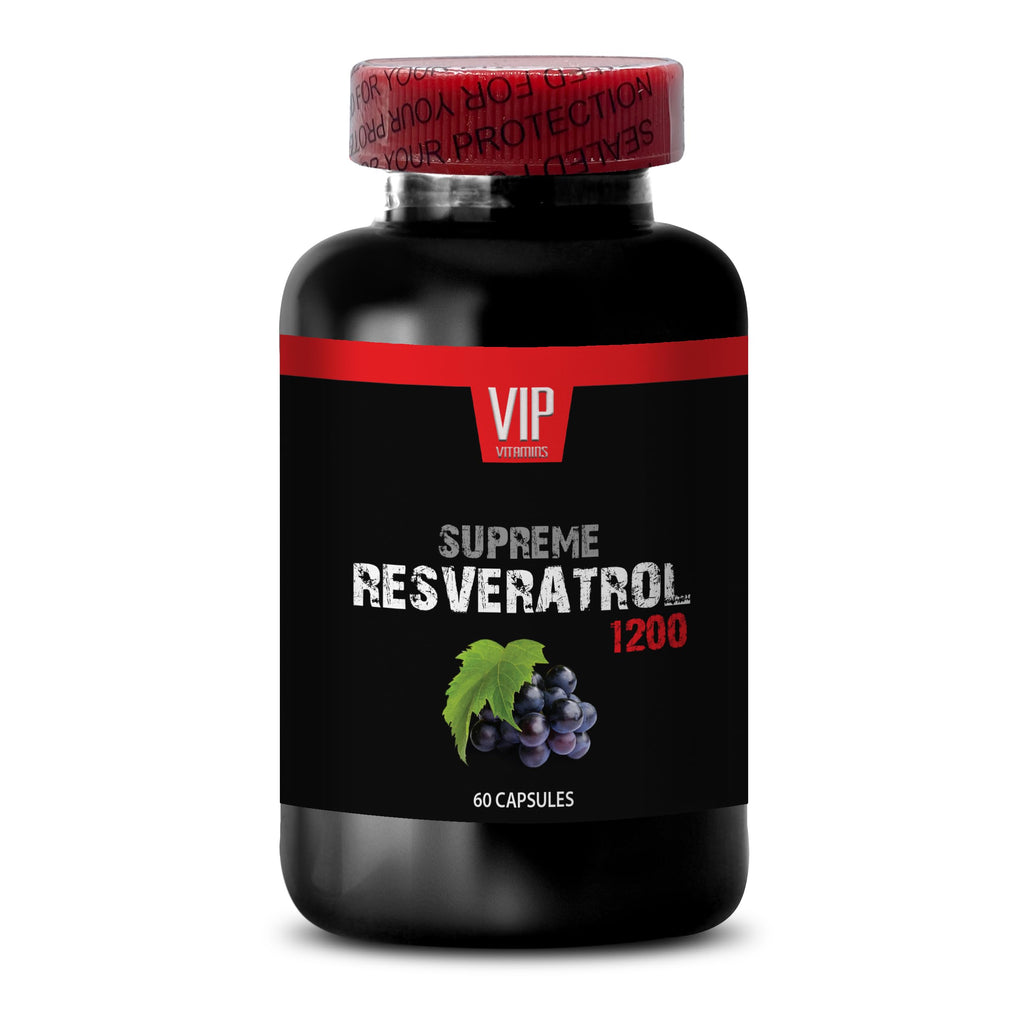 VIP Vitamins Supreme Resveratrol 1200mg Antioxidant - 60 Capsules - image 2