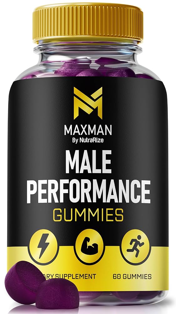 NutraRize MaxMen Male Gummies for Stamina & Drive - 60 Gummies