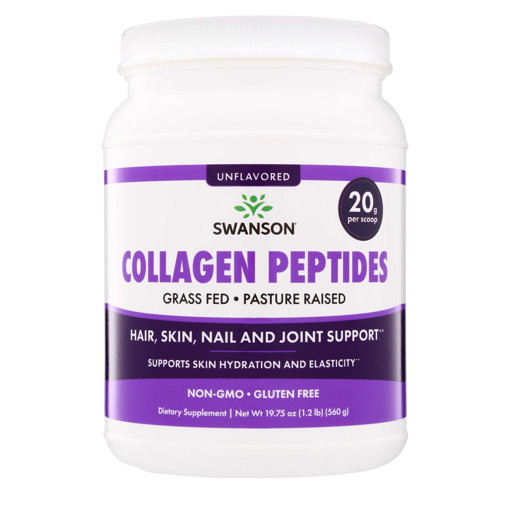 Swanson Collagen Peptides Powder Unflavored - 19.75 oz