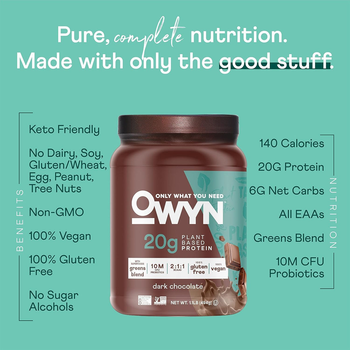 OWYN Only What You Need Vegan Protein Powder