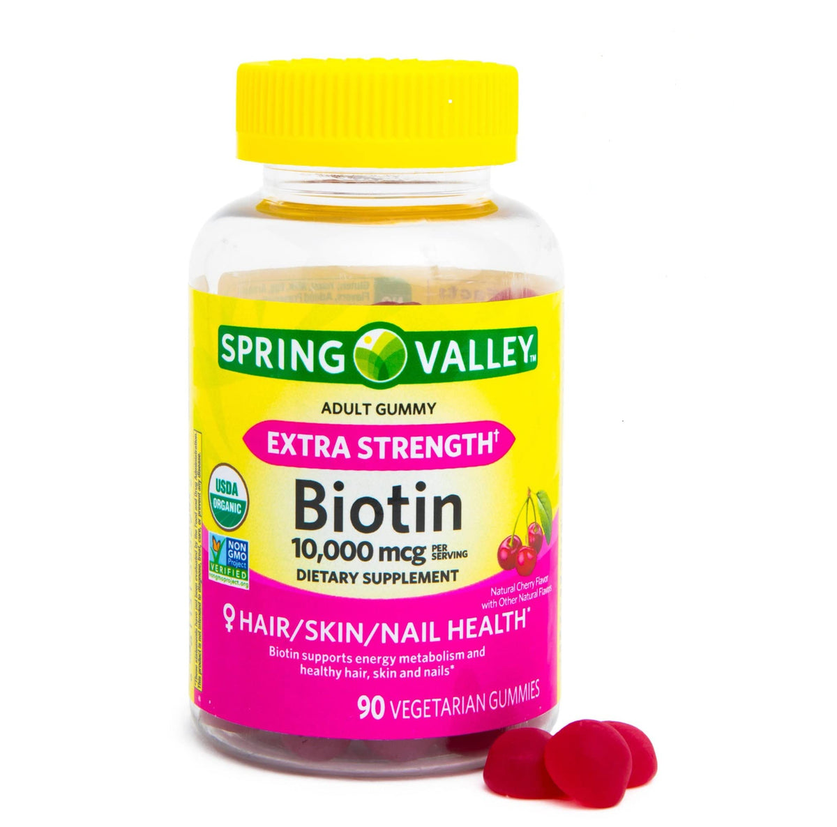 Toeah Spring Valley Biotin 10,000mcg Vegetarian Gummies - 90 Count - image 2