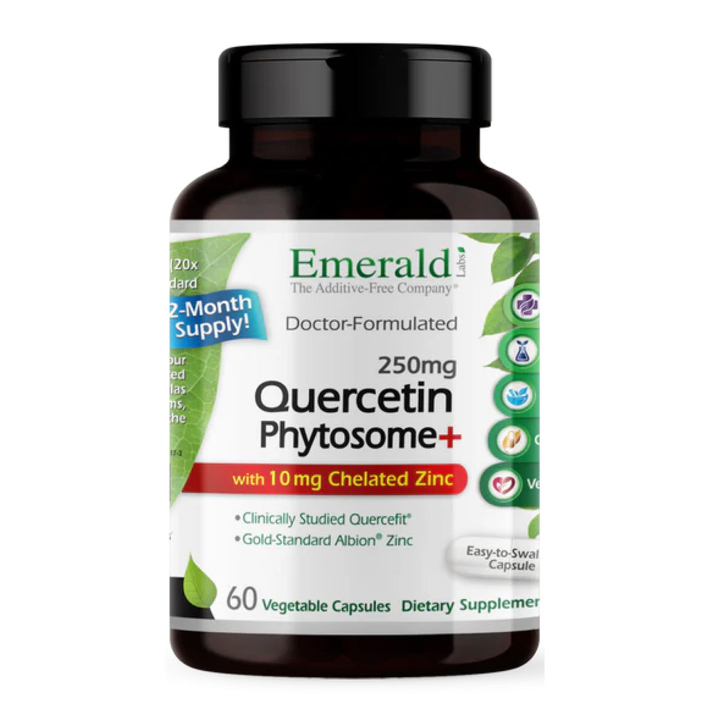 EMERALD LABS Quercetin Phytosome Plus Immune Support - 60 Vegetable Capsules