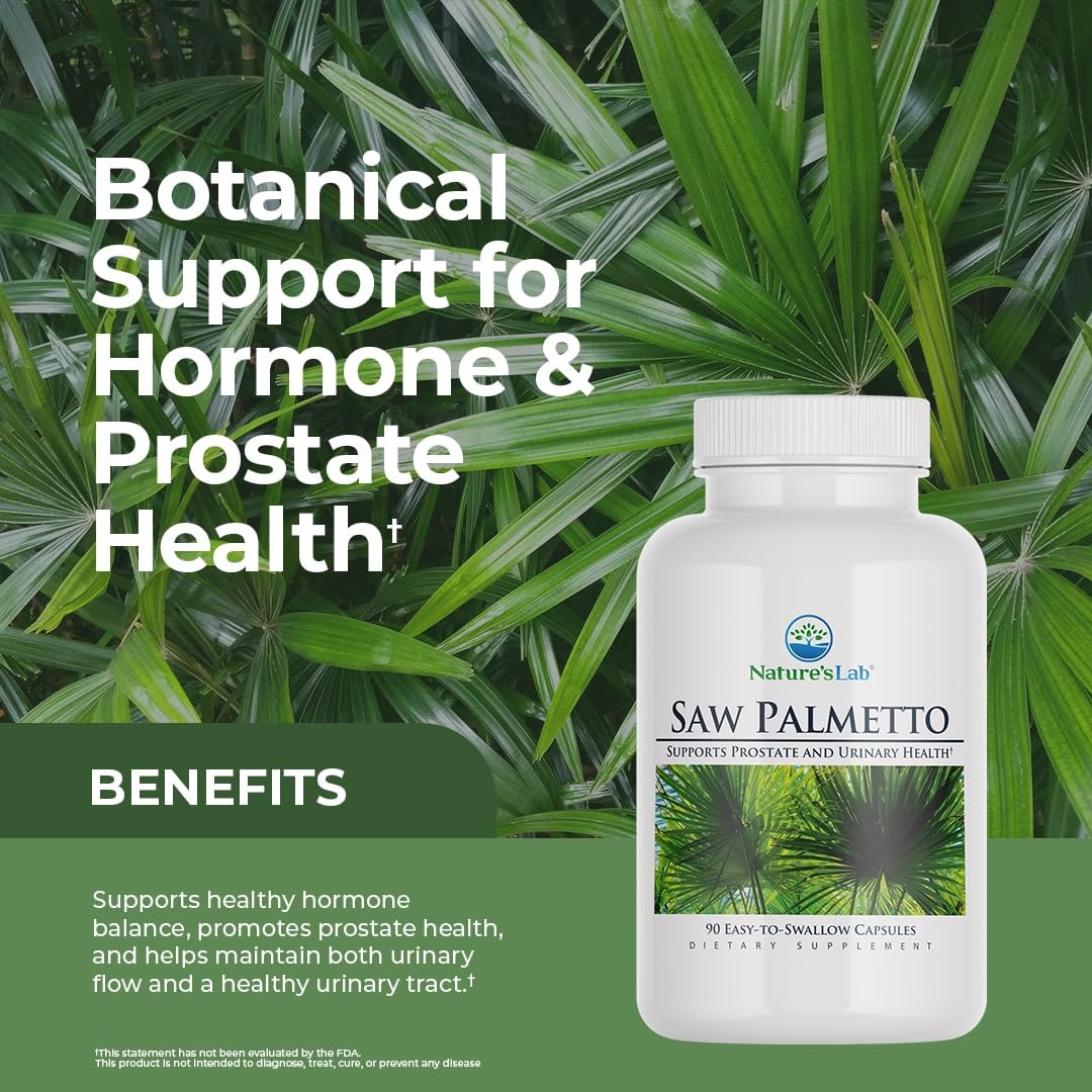 Nature's Lab Saw Palmetto 450mg - 90 Capsules - image 3
