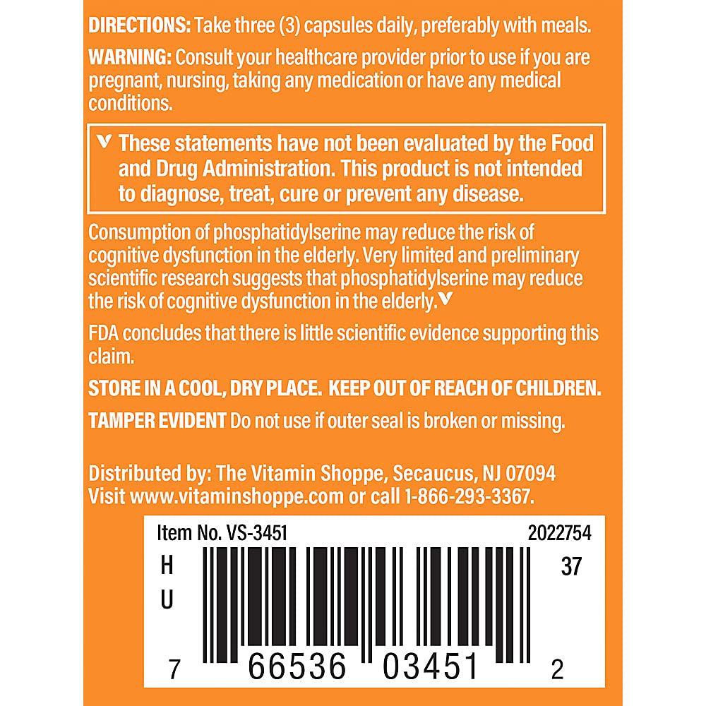 The Vitamin Shoppe Brain Sharp with Acetyl-L-Carnitine - 90 Capsules - image 3