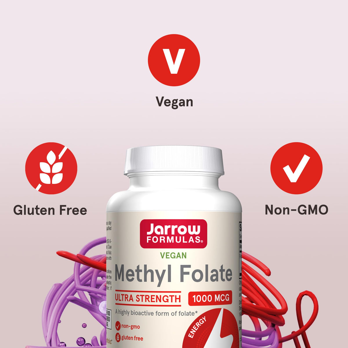 Jarrow Formulas Methyl Folate 1000 mcg - 100 Capsules - image 5