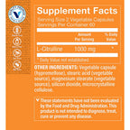The Vitamin Shoppe L-Citrulline 1000 mg - 120 Vegetable Capsules - image 2