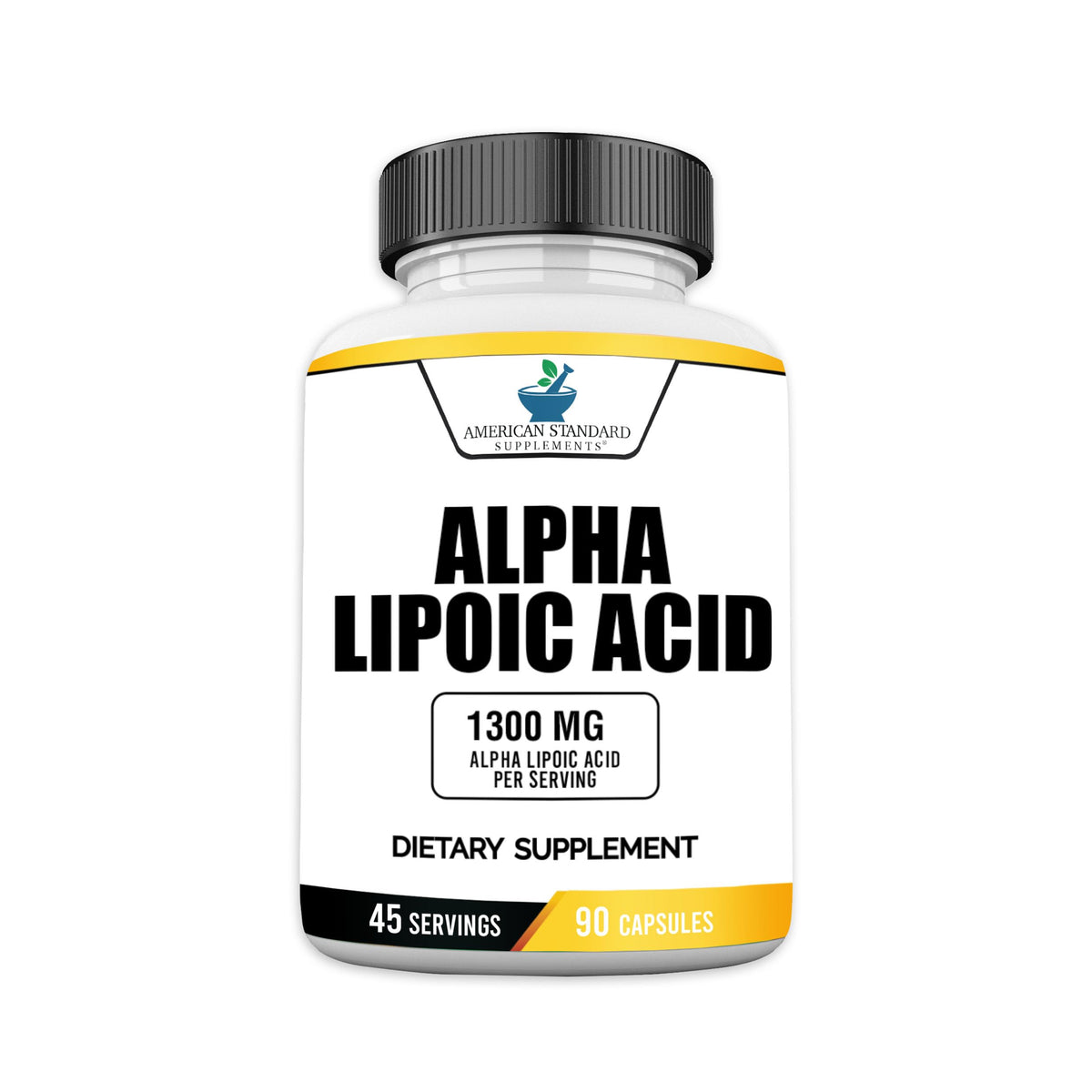 American Standard Supplements Alpha Lipoic Acid 1300mg - 90 Capsules