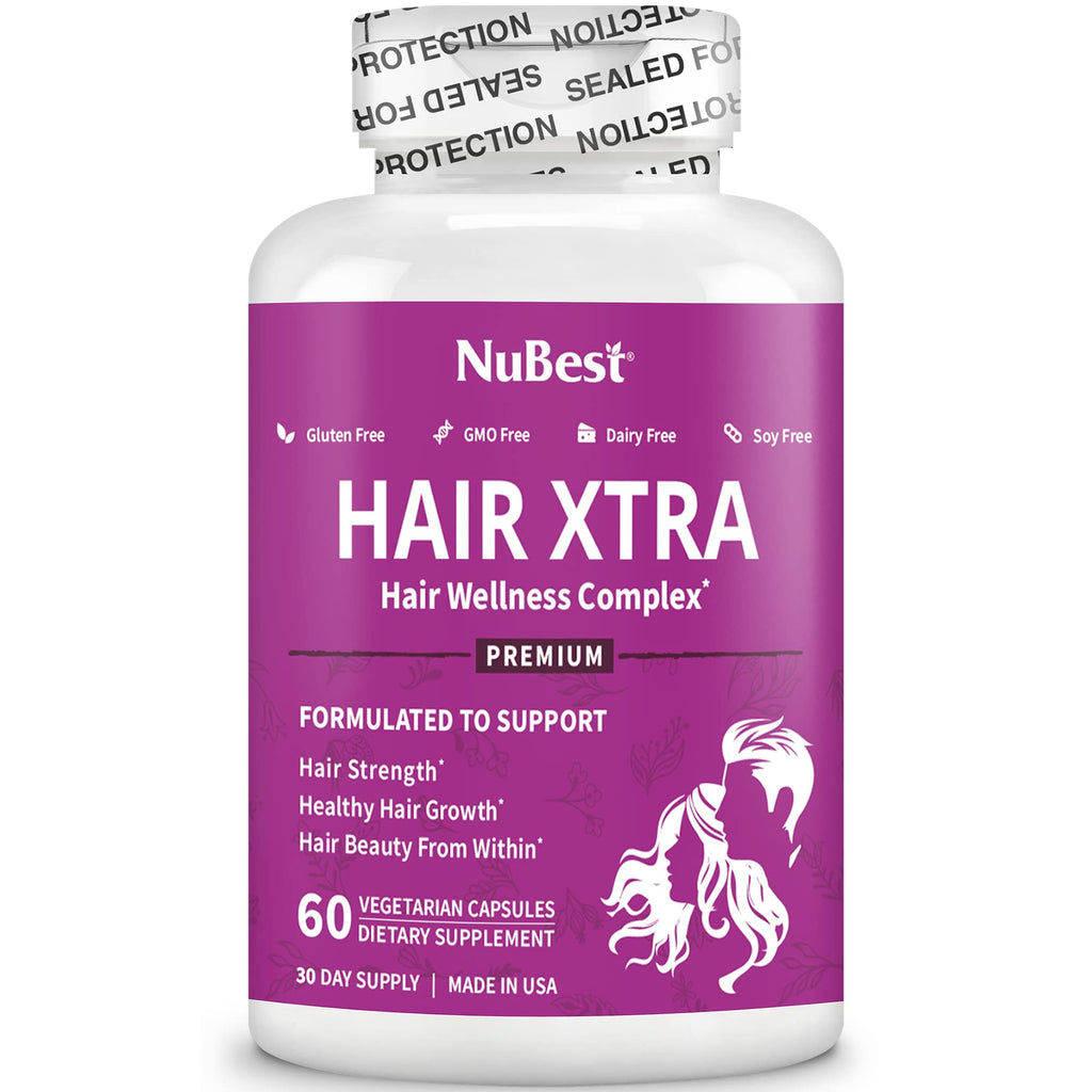 NuBest Hair Xtra - Hair Growth Vitamin for Faster Hair Growth - 60