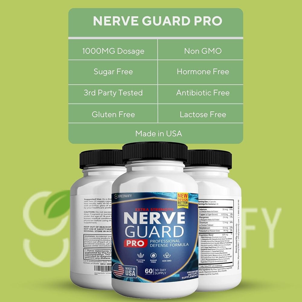 GREENVIFY Nerve Guard Plus Pro Advanced Nerve Support Formula