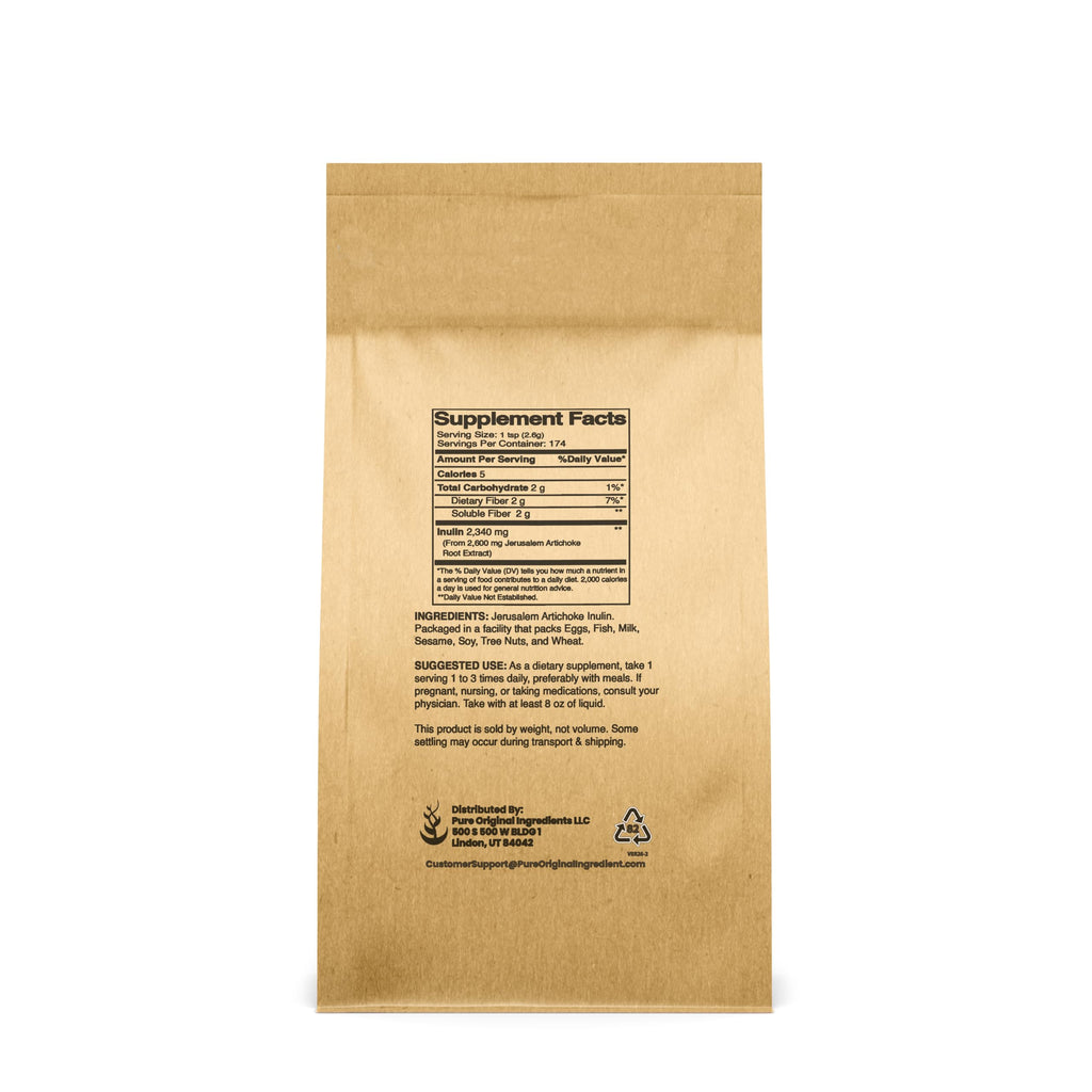 PURE ORIGINAL INGREDIENTS Inulin FOS Powder (8 oz) Always Pure