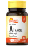 Sundance Vitamin A 10000 IU Softgels - 100 Count