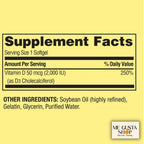 Spring Valley Vitamin D Supplement Softgels 2000 IU - 400 Softgels - image 2
