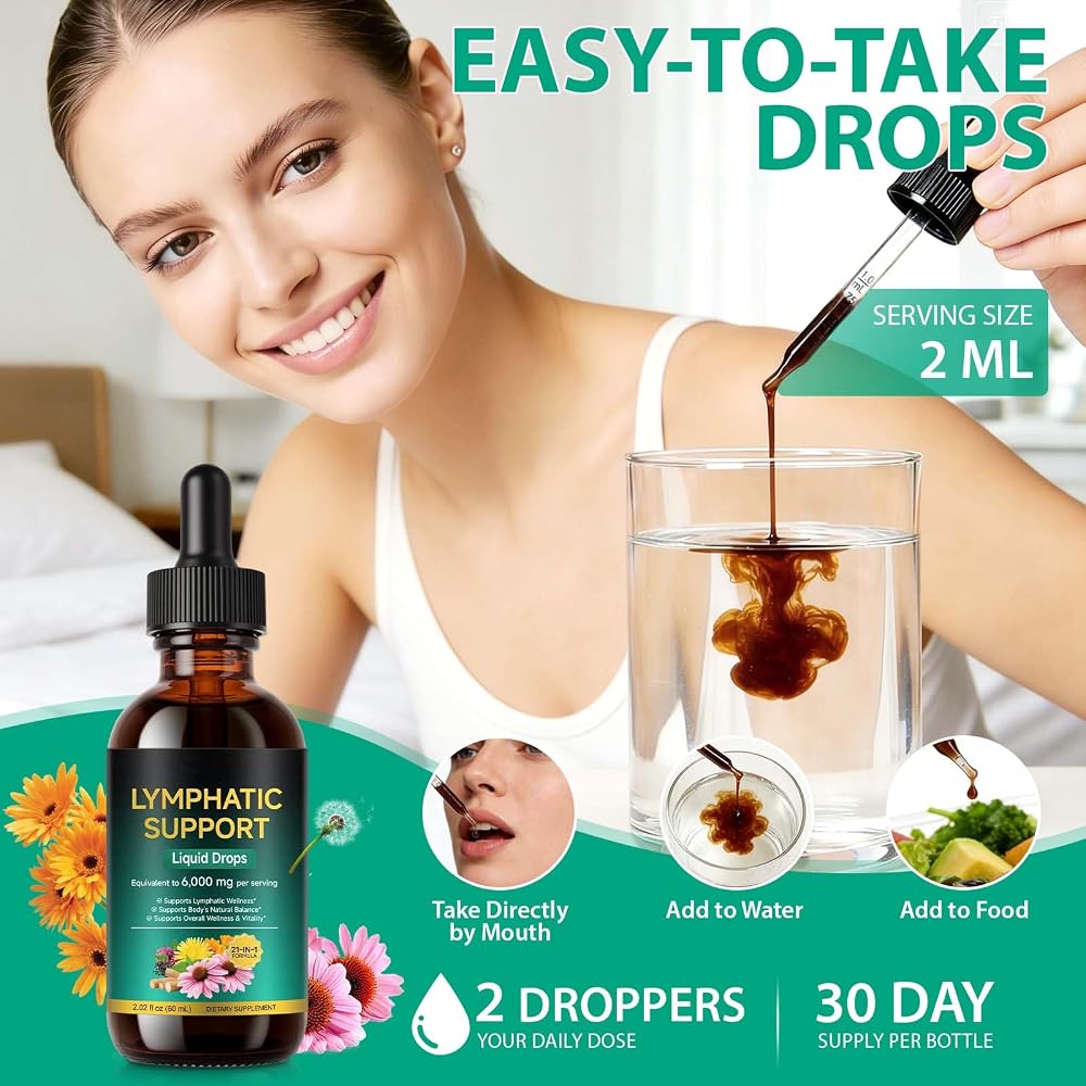 Tooffi Lymphatic Drainage Drops 21-in-1 Immune Support - 2 fl oz - image 5