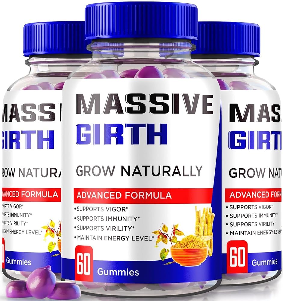NutraRize Massive Girth Gummies for Men - 180 Gummies