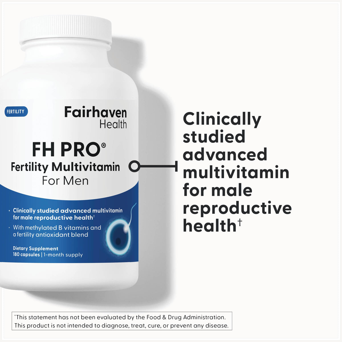 Fairhaven Health FH PRO Male Fertility Multivitamin - 180 Capsules - image 2