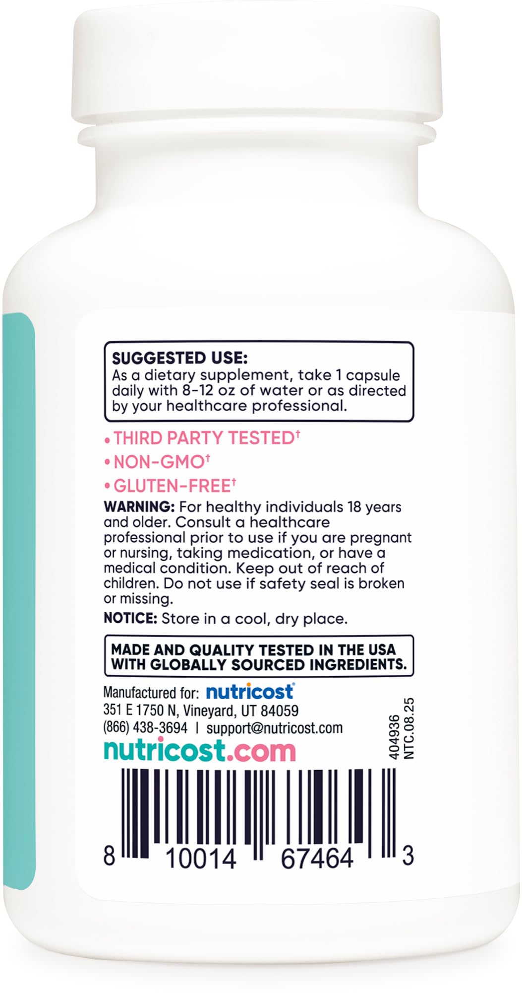 Nutricost Biotin for Women 10,000mcg with Folate & Collagen - 120 Capsules - image 4