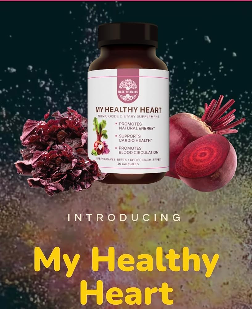BARE VITAMINS My Healthy Heart Cardiovascular Support - 120 Capsules - image 6