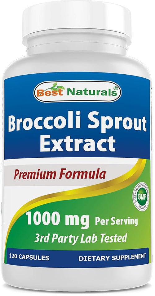 #1 Broccoli Sprouts 1000 mg per Serving 120 Capsules by Best Naturals