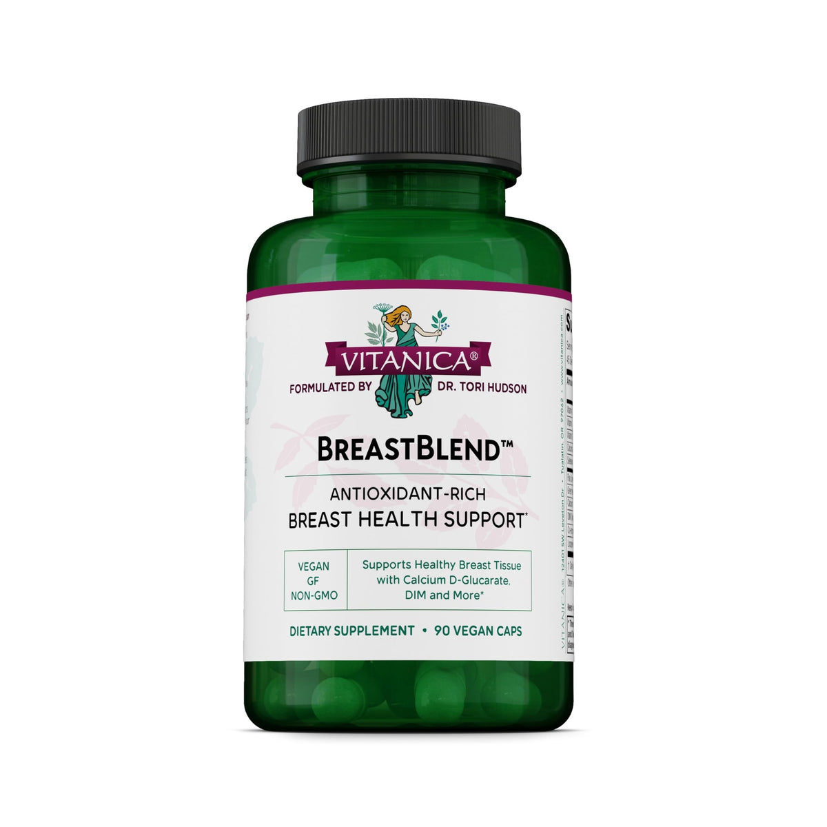 Vitanica BreastBlend DIM & Flaxseed Hull Extract - 90 Capsules