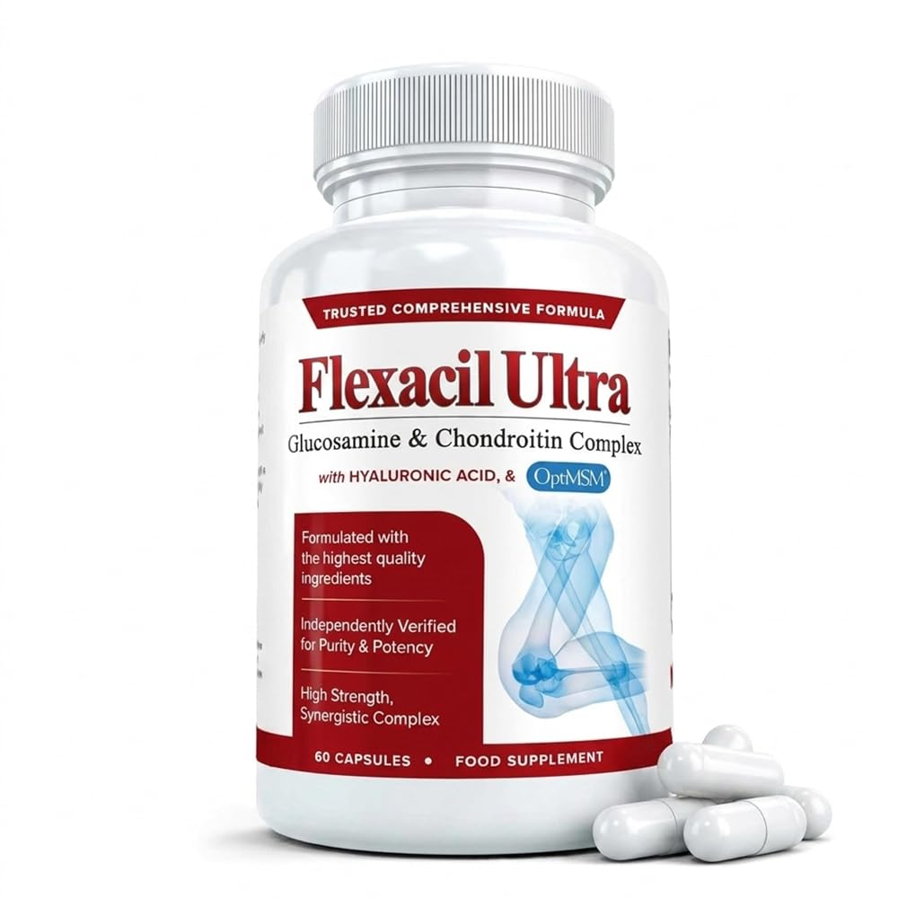 Flexacil Ultra Joint Support Glucosamine Chondroitin MSM - 60 Capsules - image 4