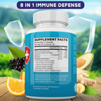 JB Wellness Co Immune Support 8 in 1 Capsules - Zinc Supplement