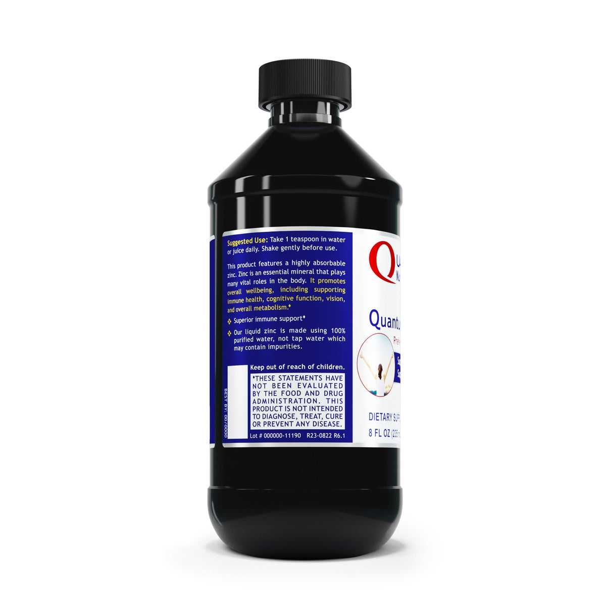 Quantum Nutrition Labs Liquid Zinc Supplement Drops - 8 Fl Oz - image 3
