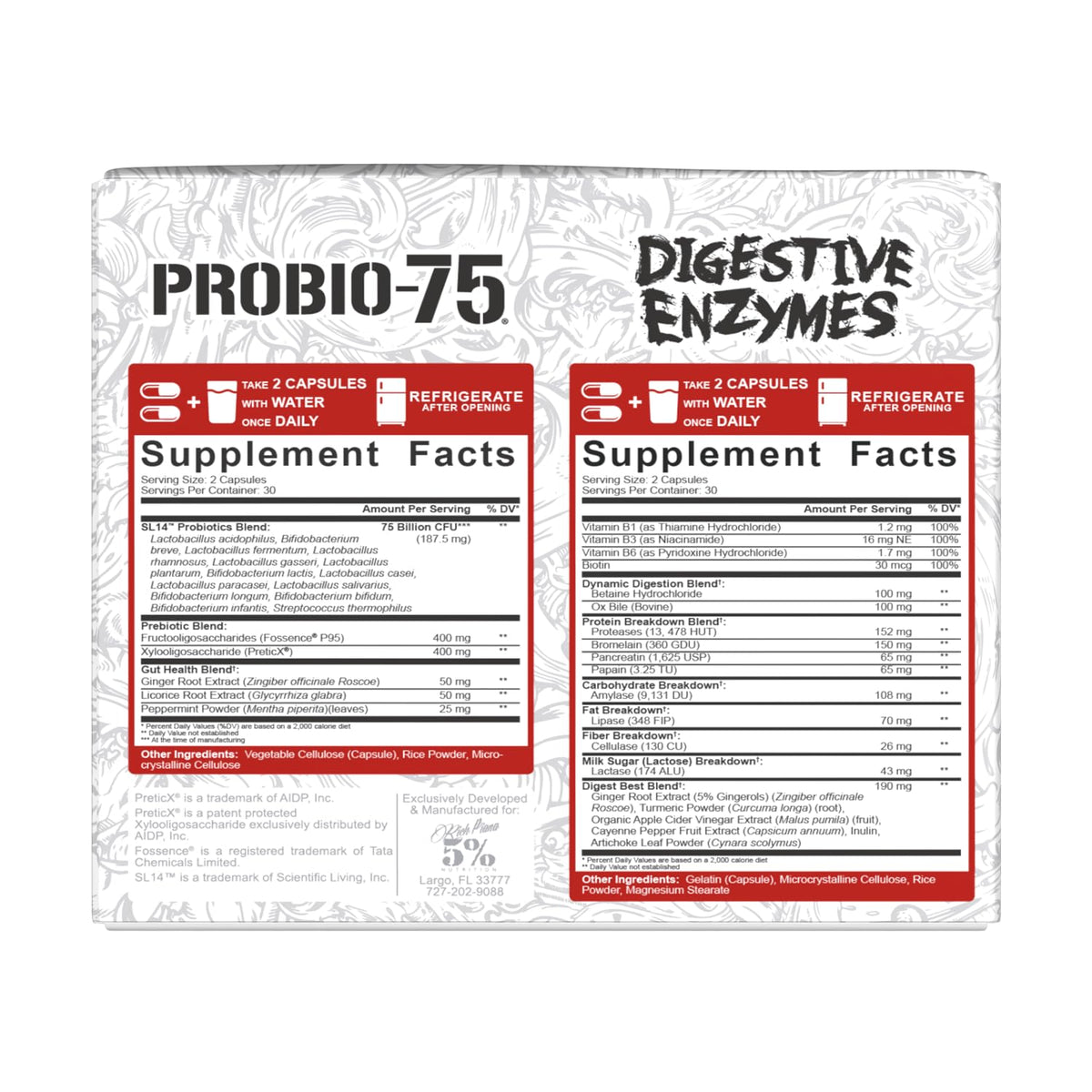 5% Nutrition Rich Piana Digestive Defender