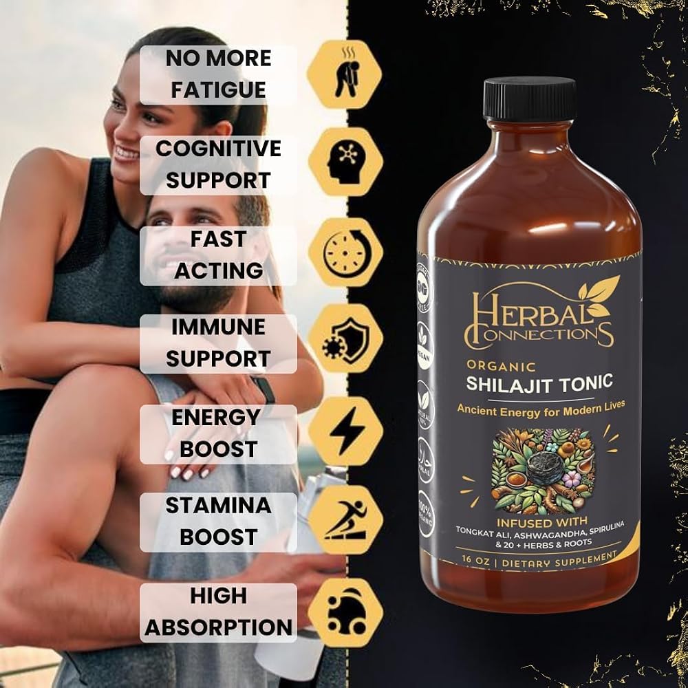 Herbal Connections Organic Shilajit Tonic Liquid - 16 oz - image 4