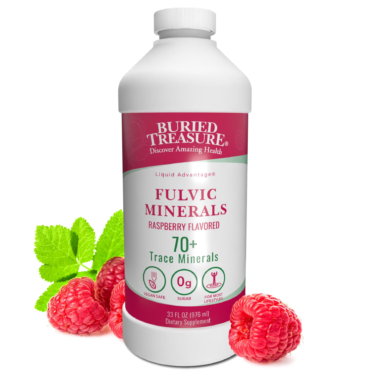 Buried Treasure Fulvic Mineral Complex Liquid - 33 Fl Oz