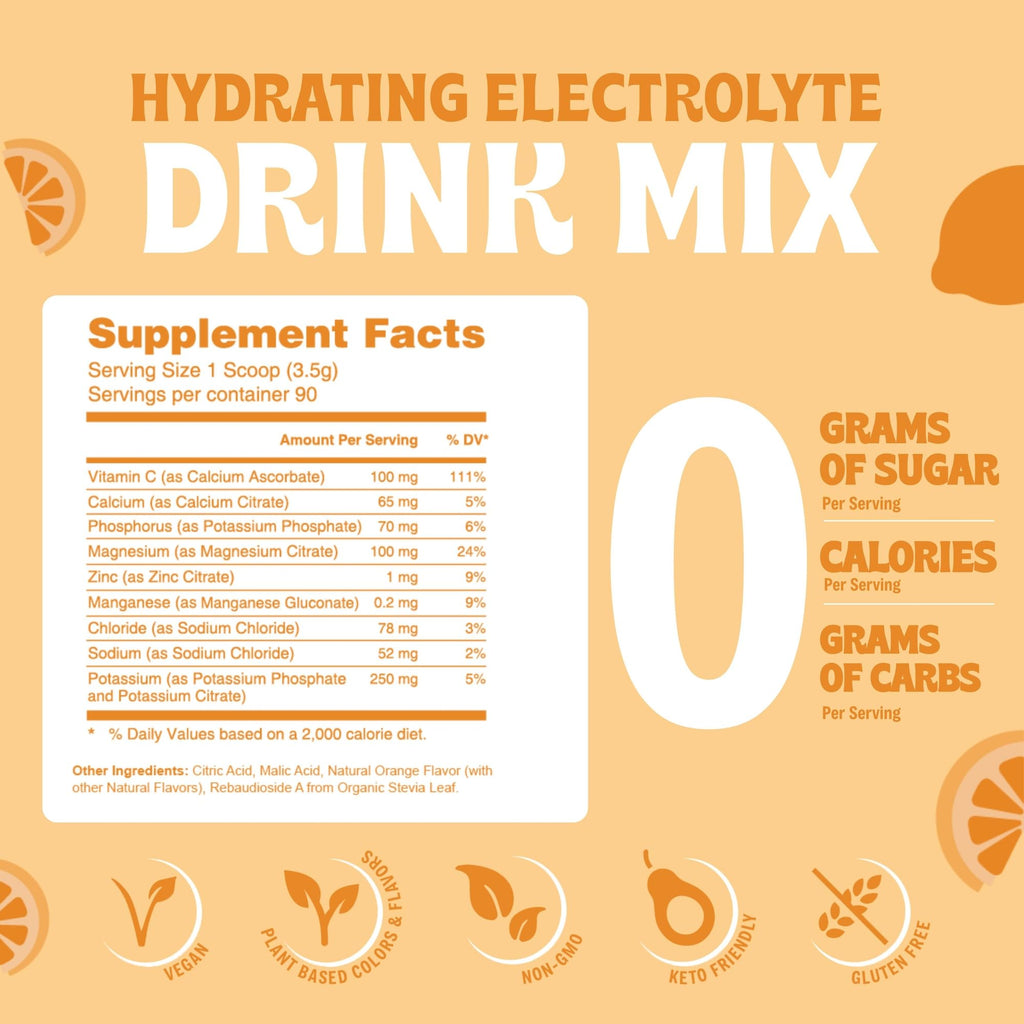 Vitalogix Naturals Electrolytes Powder No Sugar - Peach Hydration